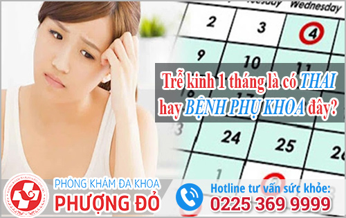 Trễ Kinh 1 Tháng Là Có Thai Hay Bệnh Phụ Khoa?